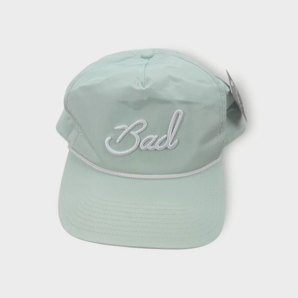 Bad Birdie Bad Classic Rope Cap White Mint Green Golf Hat Snapback New - Picture 2 of 8